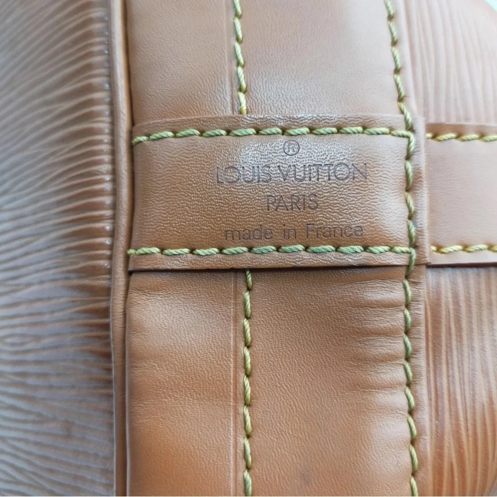 Louis Vuitton Tan Leather Bucket Shoulder Bag